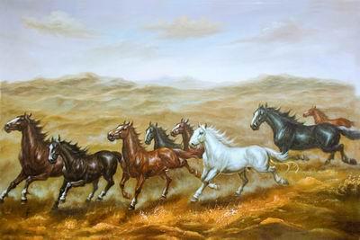 unknow artist Horses 06 China oil painting art